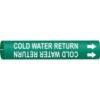 Brady COLD WATER RETURN Snap-On Pipe Marker|Buy Online