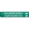 Brady COLD WATER SUPPLY Snap-On/Strap-On Pipe Marker|Buy Online