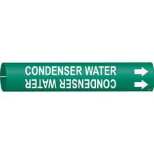 Brady CONDENSER WATER Snap-On/Strap-On Pipe Marker|Buy Online