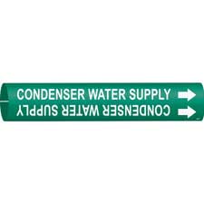 Brady CONDENSER WATER SUPPLY Snap-On/Strap On Pipe Marker|Buy Online