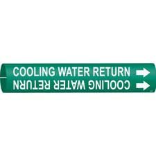 Brady COOLING WATER RETURN Snap-On/Strap-On Pipe Marker|Buy Online