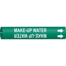 Brady MAKE-UP WATER Snap-On Pipe Marker|Buy Online