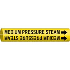 Brady MEDIUM PRESSURE STEAM Snap-On Pipe Marker|Buy Online