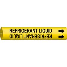 Brady REFRIGERANT LIQUID Snap-On Pipe Marker/ Buy Online