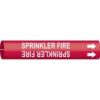 Brady SPRINKLER FIRE Snap-On Pipe Marker|Buy Online