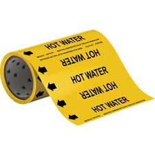 Brady HOT WATER Roll Form Pipe Marker|Buy Online