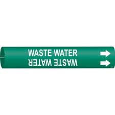 Brady WASTE WATER Snap-On Pipe Marker|Buy Online