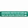 Brady DEIONIZED WATER RETURN Snap-On/Strap-On Pipe Marker|Buy Online