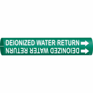 Brady DEIONIZED WATER RETURN Snap-On/Strap-On Pipe Marker|Buy Online