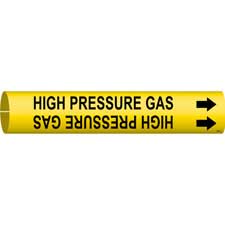 Brady HIGH PRESSURE GAS Snap-On Pipe Marker|Buy Online