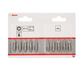 BOSCH 2607001559 EXTRA HARD SCREWDRIVER BIT PZ2 25MM