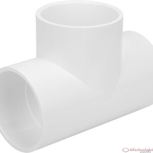 3 Way 3" PVC Tee Pipe Fittings Adapter (Socket x Socket x Socket) Furniture Grade SCH40 3 Inch PVC Elbow Pipe Connector for DIY PVC Shelf Garden Support Structure Storage Frame