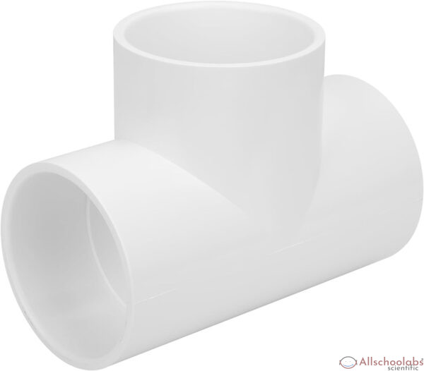 3 Way 3" PVC Tee Pipe Fittings Adapter (Socket x Socket x Socket) Furniture Grade SCH40 3 Inch PVC Elbow Pipe Connector for DIY PVC Shelf Garden Support Structure Storage Frame