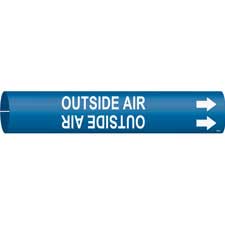 Brady OUTSIDE AIR Snap-On Pipe Marker|Buy Online