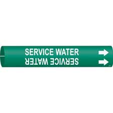 Brady SERVICE WATER Snap-On Pipe Marker|Buy Online