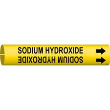 Brady SODIUM HYDROXIDE Snap-On Pipe Marker|Buy Online