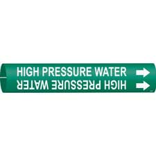 Brady HIGH PRESSURE WATER Snap-On Pipe Marker|Buy Online