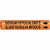 Brady SODIUM HYPOCHLORITE Snap-On Pipe Marker/ Buy Online