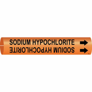 Brady SODIUM HYPOCHLORITE Snap-On Pipe Marker/ Buy Online