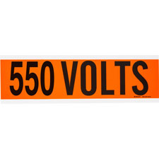550 Volts Conduit and Voltage Labels| Buy online