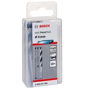 BOSCH HSS POINT-TeQ 2608577208 4MM METAL TWIST DRILL BIT