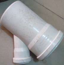 4" x 2" PVC Reducing "Y" Tee