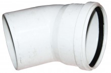 45 Degree White Elbow (Click Here To Select Size)