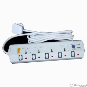 WPI 4way universal Extension Socket + USB with Surge Protection
