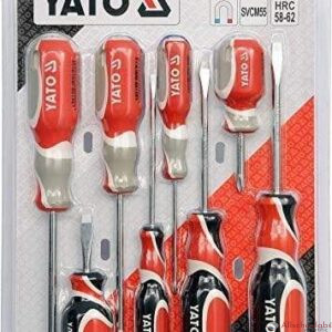 YATO YT-2784 8PCS SCREWDRIVER SET – SLOTTED & PHILLIPS, MAGNETIC TIP