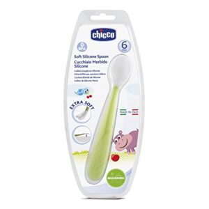 Chicco Soft Silicone Spoon Green - request current price on allschoolabs.com