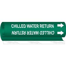 Brady CHILLED WATER RETURN High Performance Pipe Marker|Buy Online