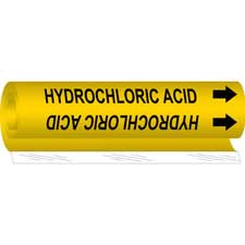 Brady HYDROCHLORIC ACID High Performance Pipe Marker|Buy Online