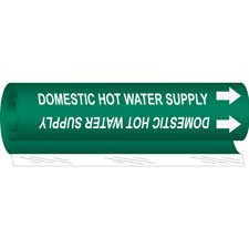 Brady DOMESTIC HOT WATER SUPPLY High Performance Pipe Marker|Buy Online