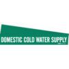 Brady DOMESTIC COLD WATER Pipe Marker|Buy Online