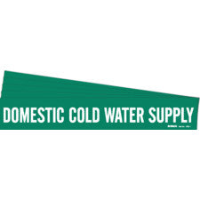 Brady DOMESTIC COLD WATER Pipe Marker|Buy Online
