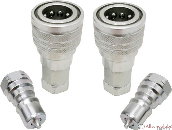 ISO 7241-B 1/4 Inch NPT Quick Disconnect Hydraulic Coupler/Coupling (2 Set)