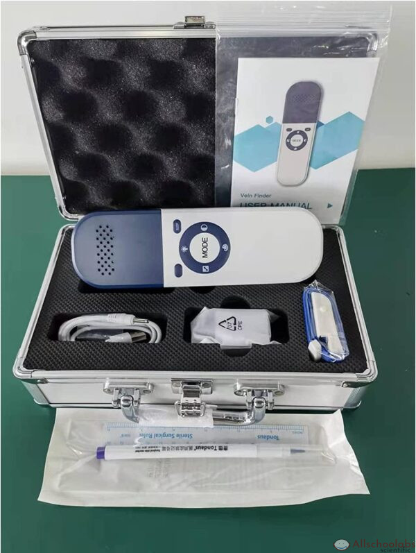 YAOJIA Vein Finder, Portable Vein Locator Detector, Vein Finder Viewer W/7 Colors, Illumination Visualization Lights, Best Imaging Distance 15-25cm for Doctor Nurse, Elderly