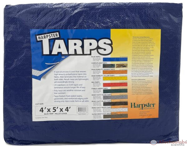 4 Ft. X 5 Ft. X 4 Ft. Blue Poly Pallet Cover - 5 Pack