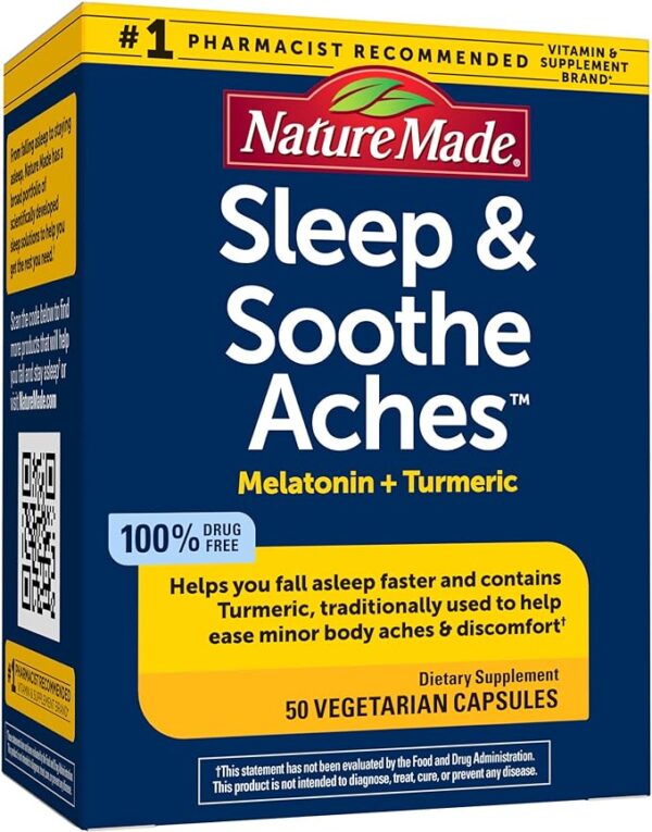 NatureMade Sleep & Soothe Aches Capsules X 50 - request current price on allschoolabs.com