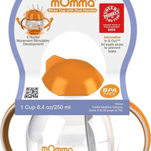 Lansinoh Momma Cup with Straw and Dual Handles 250ml (Orange) - request current price on allschoolabs.com