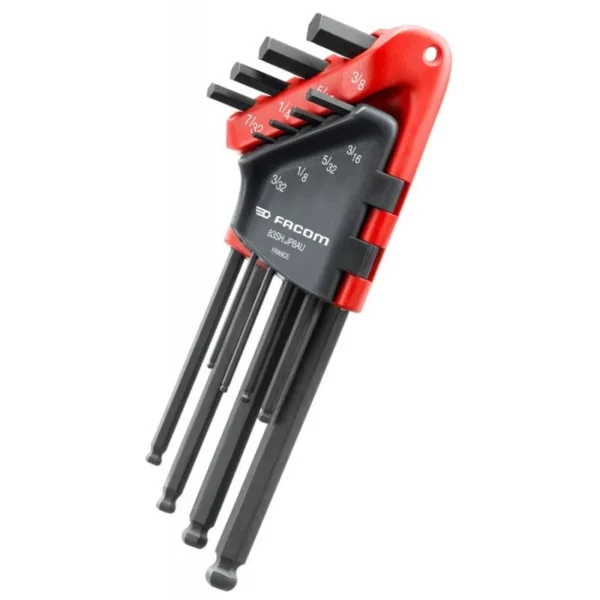FACOM 83SH.JP8AU 3/32-3/8? LONG BALL HEAD HEX (ALLEN) KEY