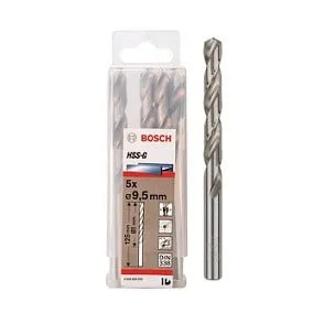BOSCH 2608595076 9.5MM HSS-G METAL DRILL BITS , DIN 338