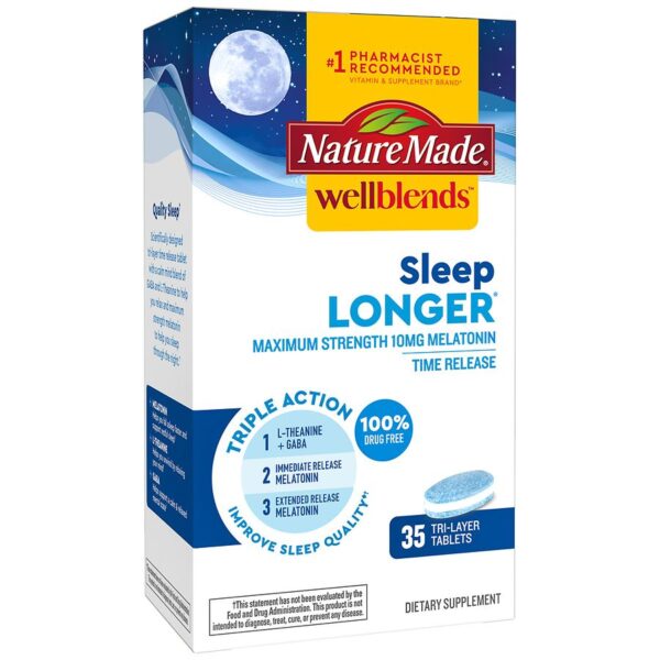 NatureMade WellBlends Sleep Longer Tri-Layer Tablets X 35 - request current price on allschoolabs.com