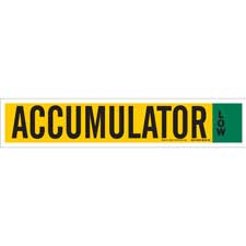 Brady Ammonia (IIAR) Pipe Marker: ACCUMULATOR/ Buy Online