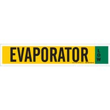 Brady Ammonia (IIAR) Pipe Marker: EVAPORATOR/ Buy Online