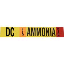 Brady DC LIQ AMMONIA HIGH Pipe Marker/ Buy Online