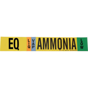 Brady EQ VAP LIQ AMMONIA LOW Pipe Marker/ Buy Online