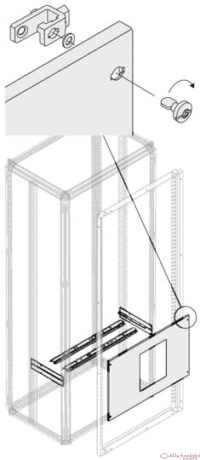 PVCE1241 Mounting Kit Vert E1.2 Fixed 3P/4P W=600 H=450