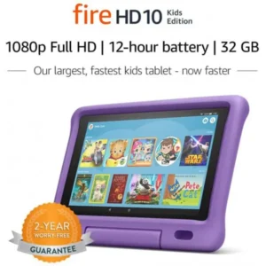 Amazon Fire HD 10 Kids Edition – 10.1″ 32GB ROM, 3GB RAM, Purple case