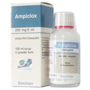 Ampiclox (Ampillin + Cloxacllin) Suspension 250mg/5ml - request current price on allschoolabs.com